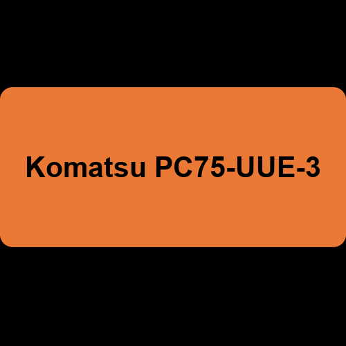 Komatsu PC75-UUE-3